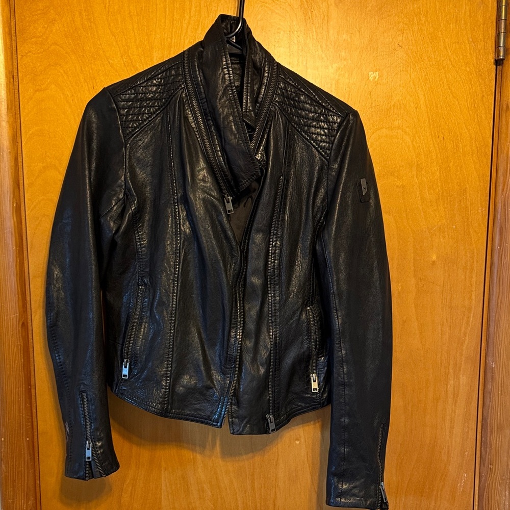 Mauritius Black genuine Leather Jacket
